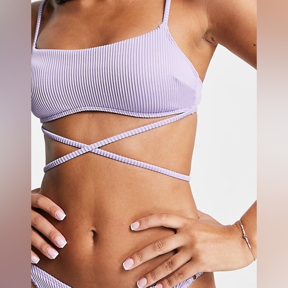 Hollister Other - Hollister wrap around swim top in purple